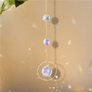 1/5pcs Moon Sun Heart Ball Light Catcher Home Courtyard Hanging Rainbow Mak