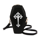 #A Gothic Crossbody Bags Coffin Shape Fashion Messenger Pouch Small Satchels Pur
