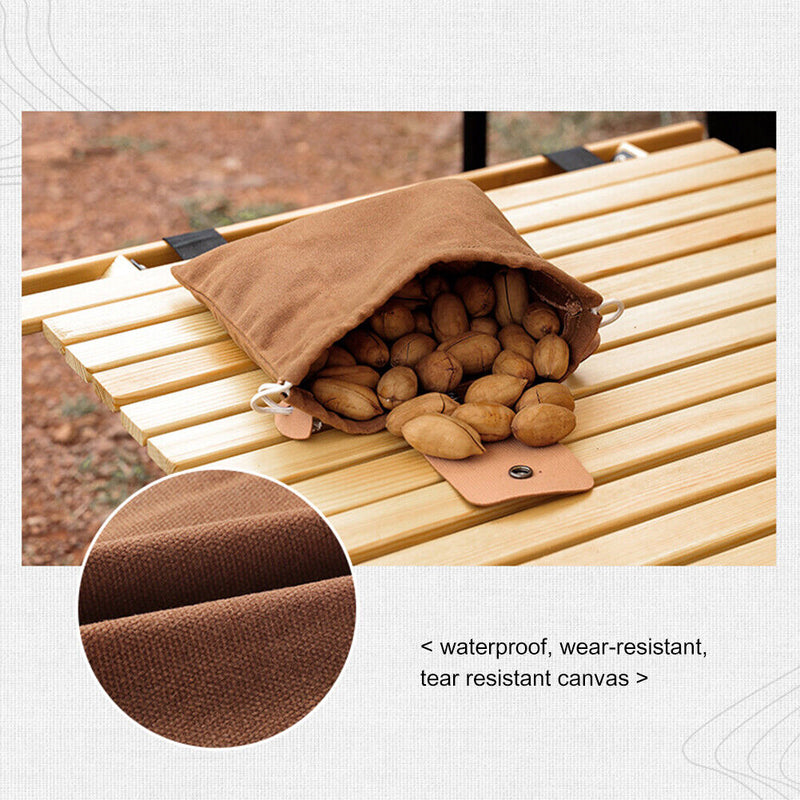 Outdoor Folding Fruit Vegetable Harvest Foraging Bag Picking Pouch (Coffee)