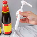 5pcs Syrup Vinegar Bottle Pressure Nozzle Oyster Sauce Pump (Black)