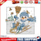 Partial Cross Stitch 11CT Sleigh Snowman Counted Embroidery DIY Needlework