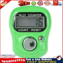 Stitch Marker Row Finger Ring Counter LCD Electronic Tally Counter (Green) Newly
