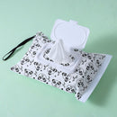 Cosmetic Pouch Clamshell Clean Wipes Carrying Case Container Wipe Bag