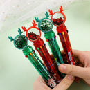 School Elk Christmas Ballpoint Pen Ten Color Pen Stationery Santa Claus