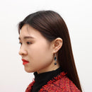 Drop Stud Earrings Asymmetry Dangle Earrings Gossip Yin Yang Tai Chi Earrings