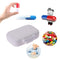 10pcs 3 Grids Portable Pill Box Medicine Storage Case Container(Rose)