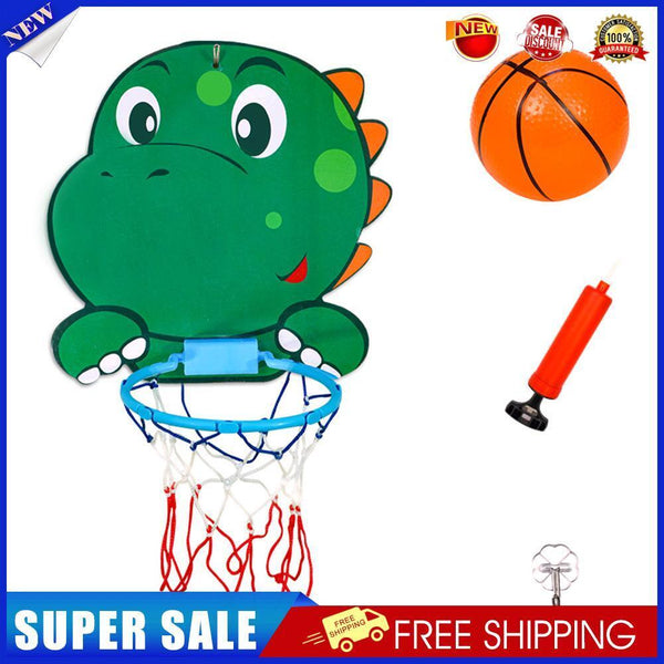 Baby Kids Basketball Hoops Set Indoor Basketball Backboard Toys (Dinosaur)