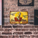 Iron Painting Whisky Wine Metal Sign Plaque Posters Club Hotel Decor (B) Newly