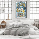 Partial Embroidery Set Cross Stitch Needlework Kit 14CT House Cabinet Artwork