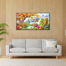 11CT Full Cross Stitch Idyllic Beauty Stamped DIY Embroidery Kits Handmade