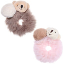 Girls Scrunchies Plush HairRope Hairball HairBands Hair Tie Bear Rubber Bands