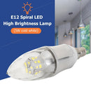 E12 5W LED SMD2835 AC85-265V Corn Bulb Screw Use Candle Light (Cold White) Newly