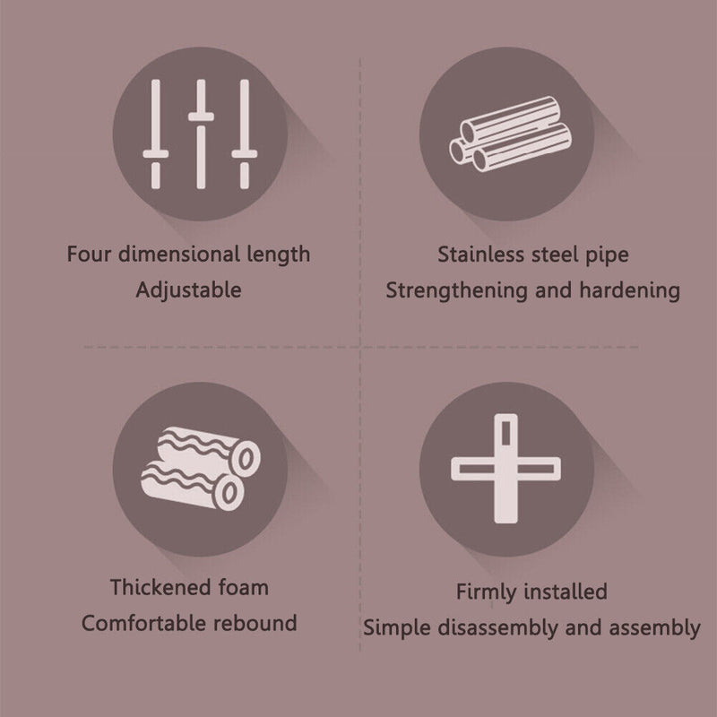 #A Soft Foam Wrap Yoga Sticks Humpback Correction Stick Stainless Steel Fitness