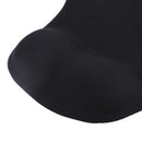 Silicone Wrist Rest Support Mouse Pad PU Anti-slip Hand Pillow(Black)