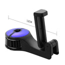 2 in 1 Car Headrest Hook with Phone Holder Seat Back Hanger Clips (Blue) Newly