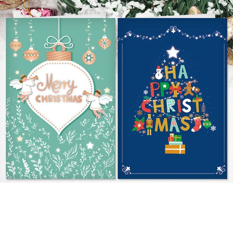 Design Christmas Greeting Card Thank You Cards Xmas Supplies with Envelope