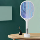 2 in 1 Electric Mosquito Swatter 2000mAh USB Fly Bug Zapper Racket Killer