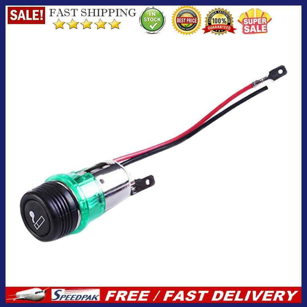12V 150W Universal Auto Motorcycle Cigarette Lighter Assembly with Lights Wire