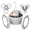 3-side Stall Lamp USB Rechargeable 126 LED Solar Lantern Bulbs for Night Market
