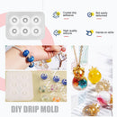 Hillrong 2 Piece Beads Silicone Molds Kit Add-a-Bead Bracelet Beads Jewelry 60 S