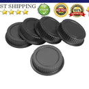 5Pcs Rear Lens Cap Dust Cover for Canon EF ES-S EOS Series Lens Black
