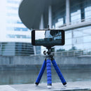 Flexible Octopus Phone Tripod Bracket Monopod with Phone Clip (Blue)