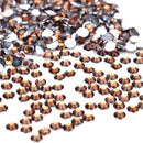 30g 6mm Crystal Rhinestone Acrylic Flat Back DIY Nail Sequins (Dark Coffee)