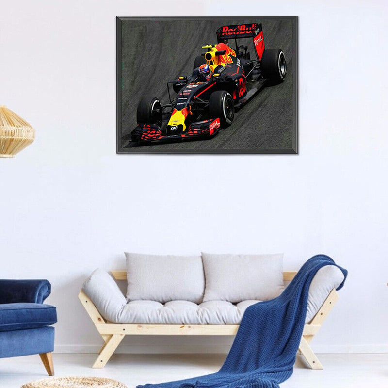 5D Diamond Painting Racing Car Full Round Drill DIY Mosaic Picture Home Decor