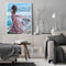 Beach Girl Back Oil Paint By Numbers DIY Canvas Wall Picture Craft Home Dec