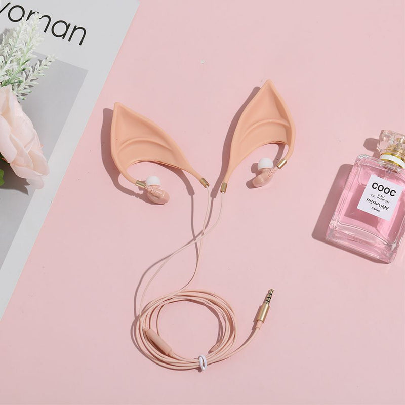 Elves Stereo Silica Gel Elf Ears Earphone Fairy In-Ear Headphone Earbuds