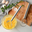 13" Smooth Flour Eggs Mixing Rod Coil Mixer Blender Danish Dough Whisk