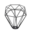 Geometric Hanging Lamp Cage Ceiling Plate Light Holder Metal Pendant Lamp Shade