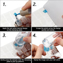 for Nail Nail Stamp Kit Clear Silicone Nail Stamper French Tip Nail Stamper