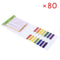 80x PH Test Paper Strip Tester Swimming Pool Food Liquid Indicator Cosmetic E2N0