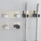 10pcs Wall Mounted Mop Holder Broom Brush Hanger Rack Organizer(Black-2)