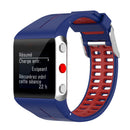 Silicone Watch Band for Polar V800 Replacement Wrist Strap (Blue Red) Newly