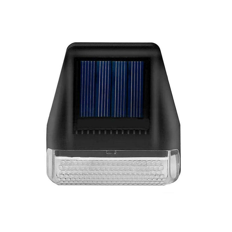 Solar Powered Led Garden Fence Lights Wall Step Outdoor Waterproof Lighting