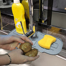 Faucet Absorbent Draining Mat Splash Guard Sink Water Drying Pad (Grey) Newly