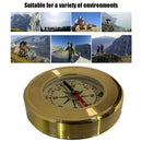 Mini Portable Brass Copper Navigation Compass for Outdoor Camping Activities