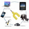 3.5mm Extension Earphone Audio Splitter 1 Male to 2 Female Adapter (Yellow)