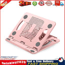 Adjustable Foldable Laptop Stand Universal Portable Notebook Holder (Pink) Newly