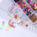 500pcs Mixed Square Alphabet Letter Beads for Necklace Jewelry Making Bracelet