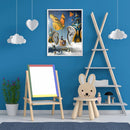 Clock And Butterfly 40x50cm Oil Paint By Numbers Picture DIY Painting M472