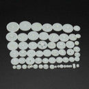 58 Pcs Plastic Gears Set Shaft Motor Gear Gearbox Robot Kits Craft