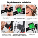 Sports Bike Speedometer Wireless Stopwatch Cycling Odometer Bicycle Computer