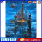 Sky Castle Oil Paint By Numbers Kits DIY Handpainted on Canvas Wall Art