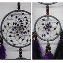Purple Feather Bead Catcher Feathers Wall Hanging Dream House Car Decor Ornament