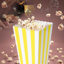 12pcs Favor Candy Treat Popcorn Boxes for Wedding Party Supply(Yellow)