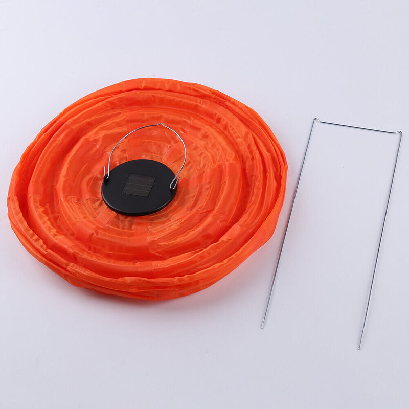 Solar Nylon Lantern Lamp Waterproof Hanging Light Festival Decor (Orange)