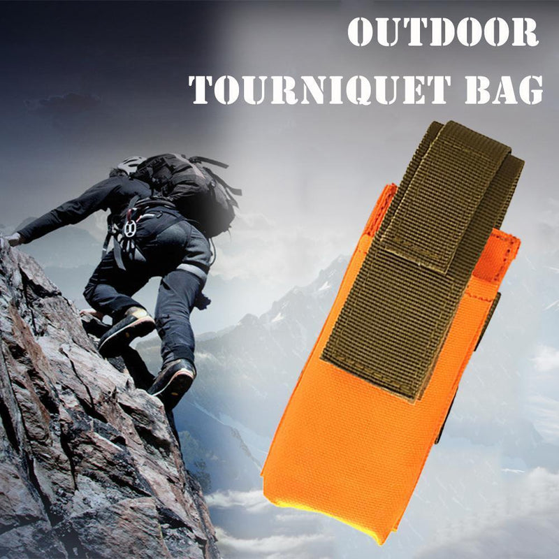 Outdoor Nylon Tourniquet Storage Bag Carrier Package Portable (Black)
